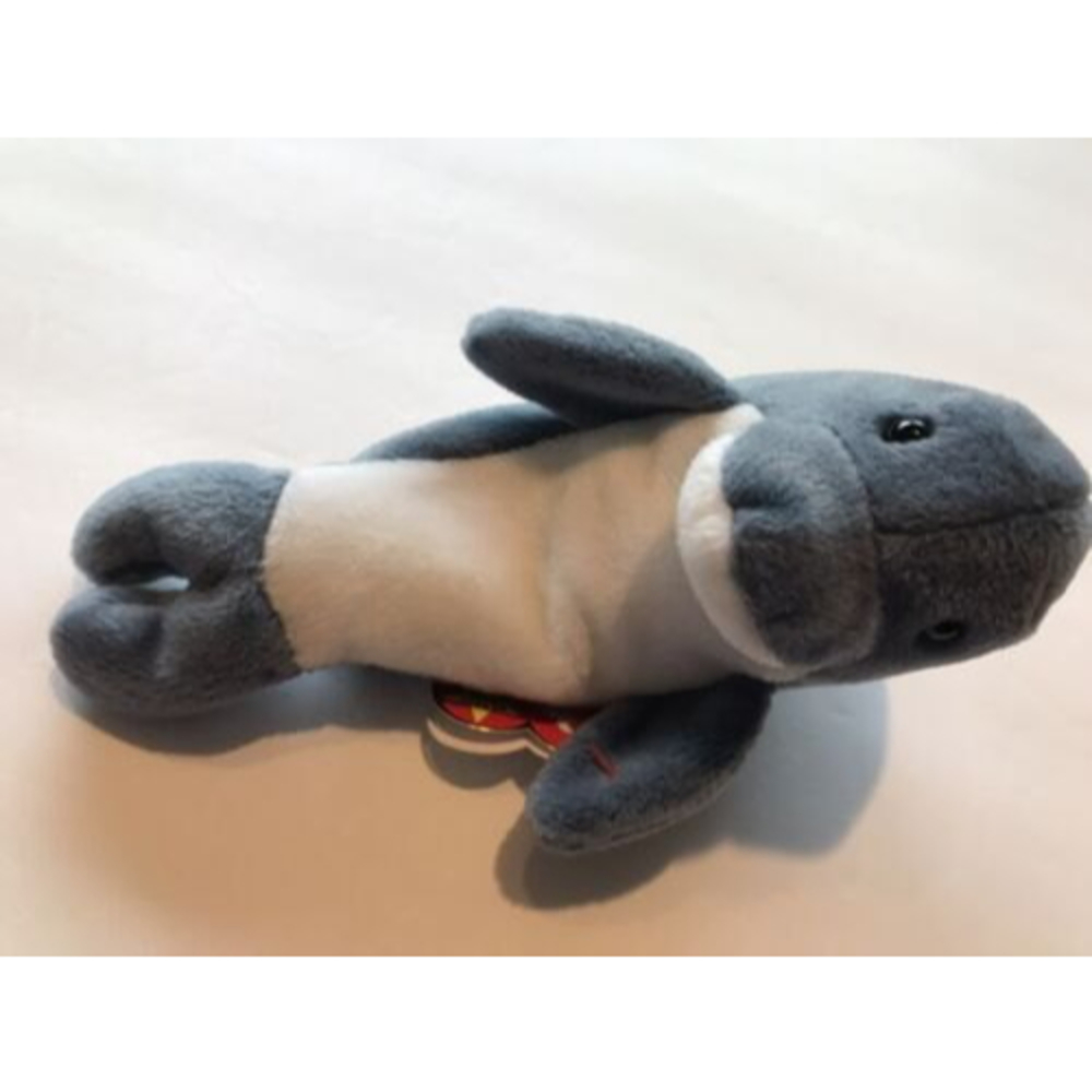 Ty Beanie Baby 1996 Echo the Gray And White Dolphin Vintage Collectible